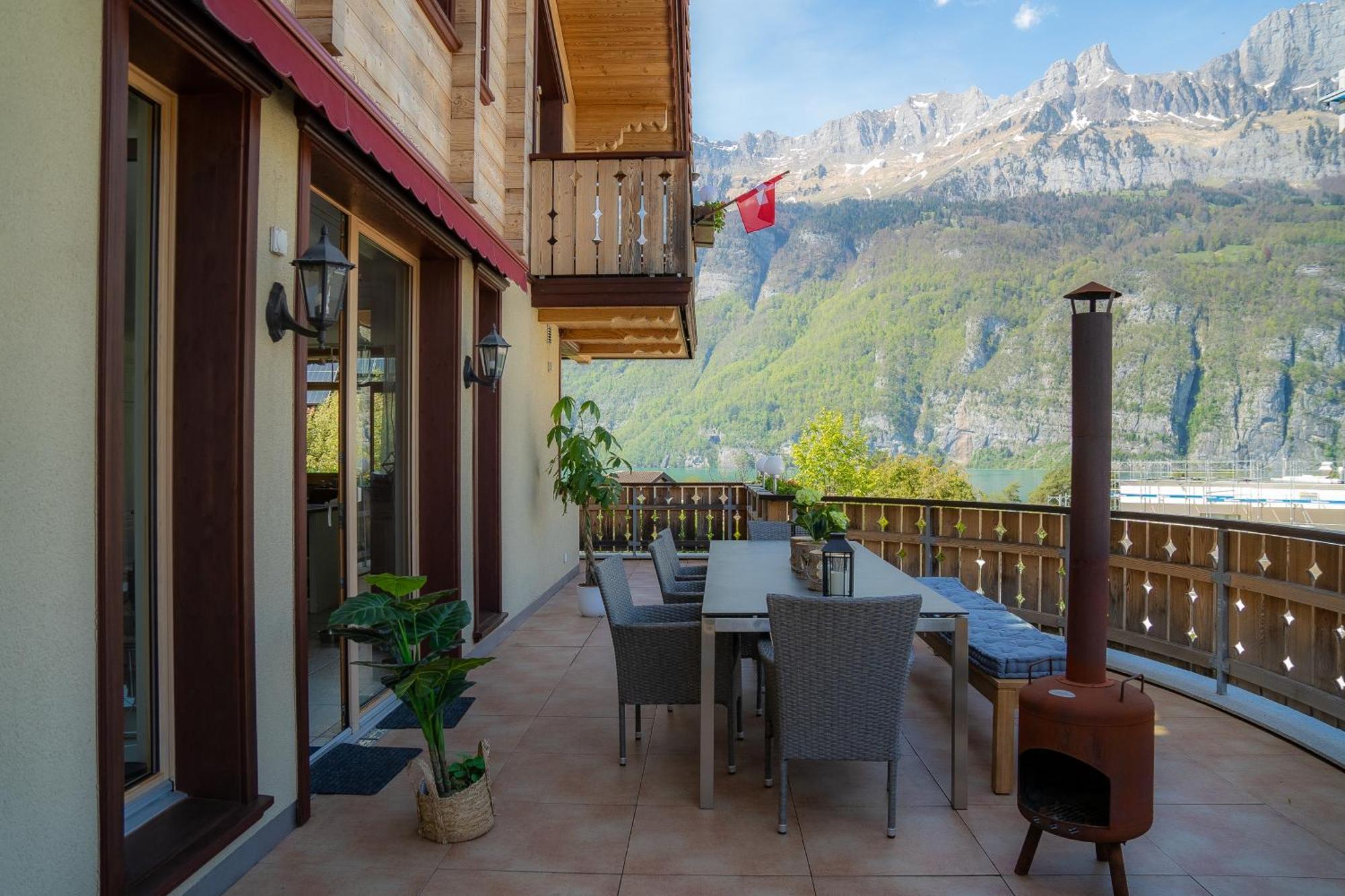 Doodle'S Amazing Chalet -Walensee - Flumserberg - Churfirsten - Heidiland - Pool - Sauna Mols Екстериор снимка