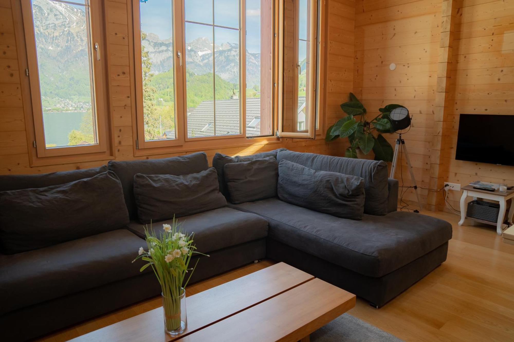 Doodle'S Amazing Chalet -Walensee - Flumserberg - Churfirsten - Heidiland - Pool - Sauna Mols Екстериор снимка